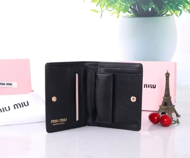 Miu Miu Black Leather Wallet - Image 6