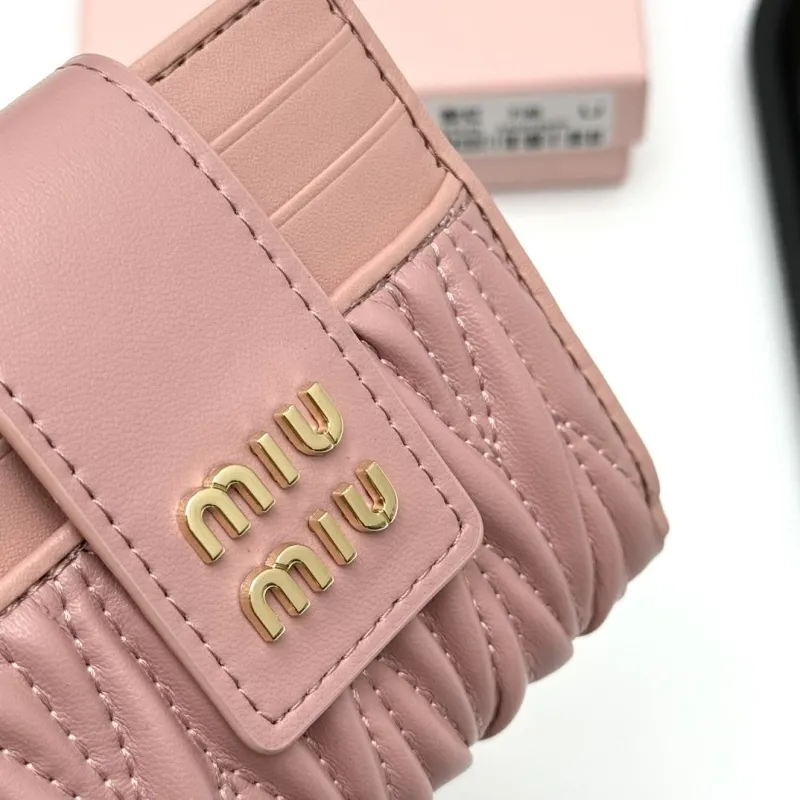 MIU MIU Pink Leather Wallet V12 - Image 5