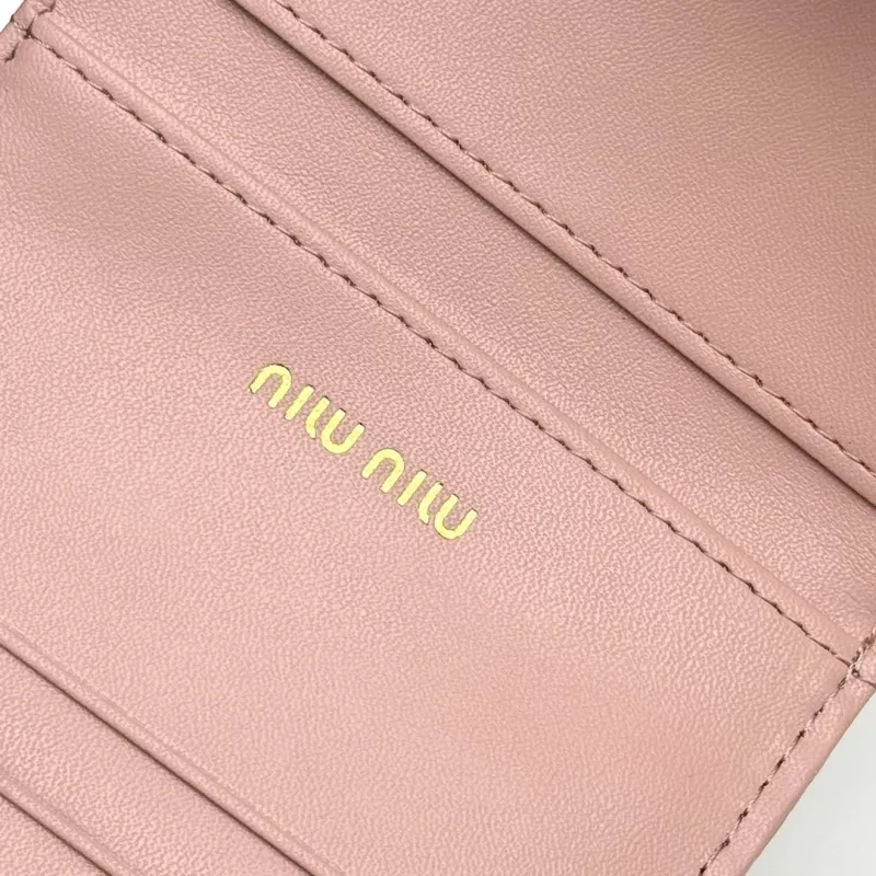 MIU MIU Pink Leather Wallet V12 - Image 8