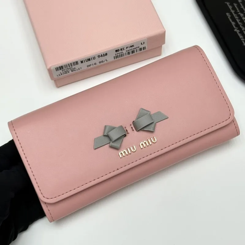 Alternative view of MIU MIU Pink Leather Wallet 946