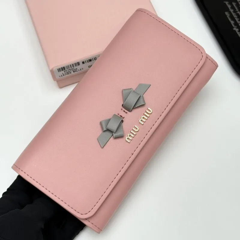 MIU MIU Pink Leather Wallet 946 - Image 3