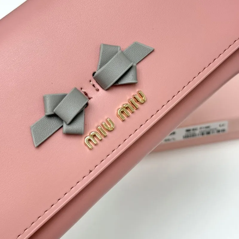MIU MIU Pink Leather Wallet 946 - Image 5