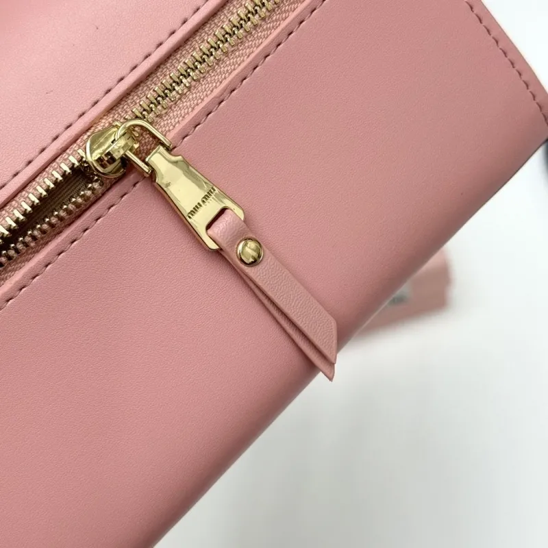 MIU MIU Pink Leather Wallet 946 - Image 9