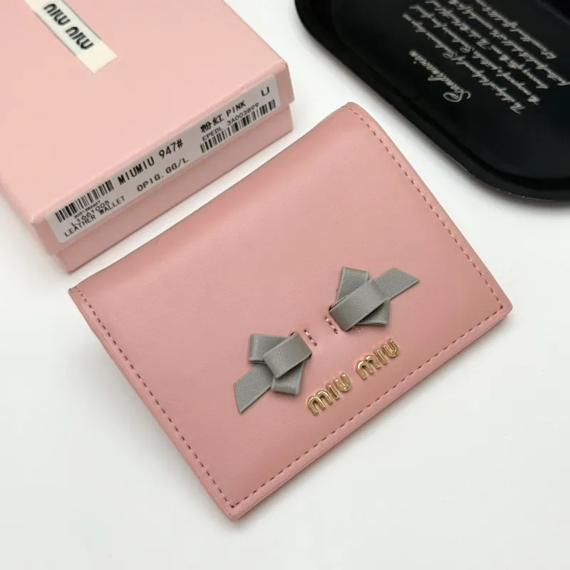 Miu Miu Pink Leather Wallet 947