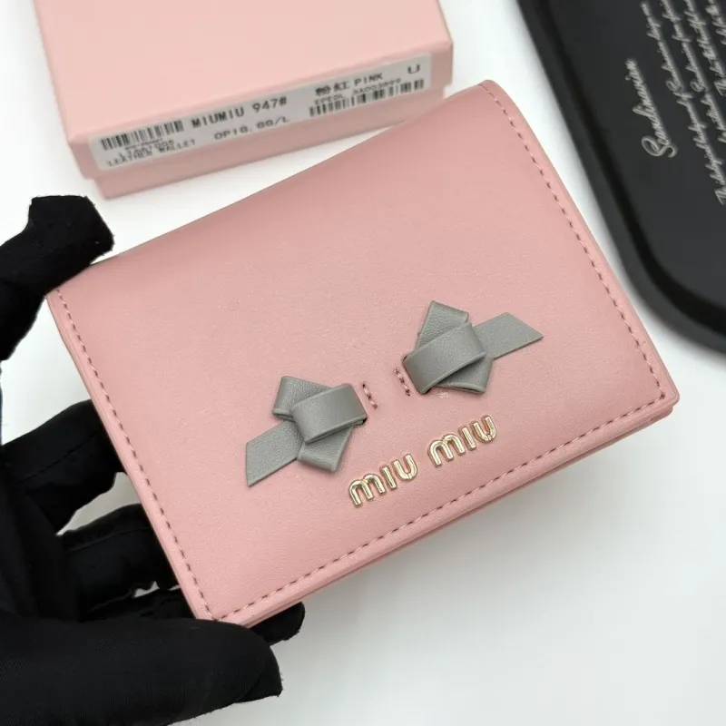 Alternative view of Miu Miu Pink Leather Wallet 947