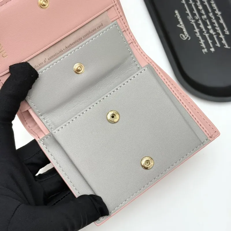 Miu Miu Pink Leather Wallet 947 - Image 7