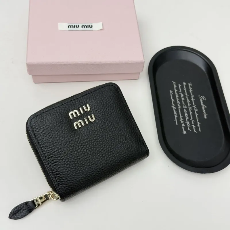 Alternative view of Miu Miu Black Leather Zip Wallet