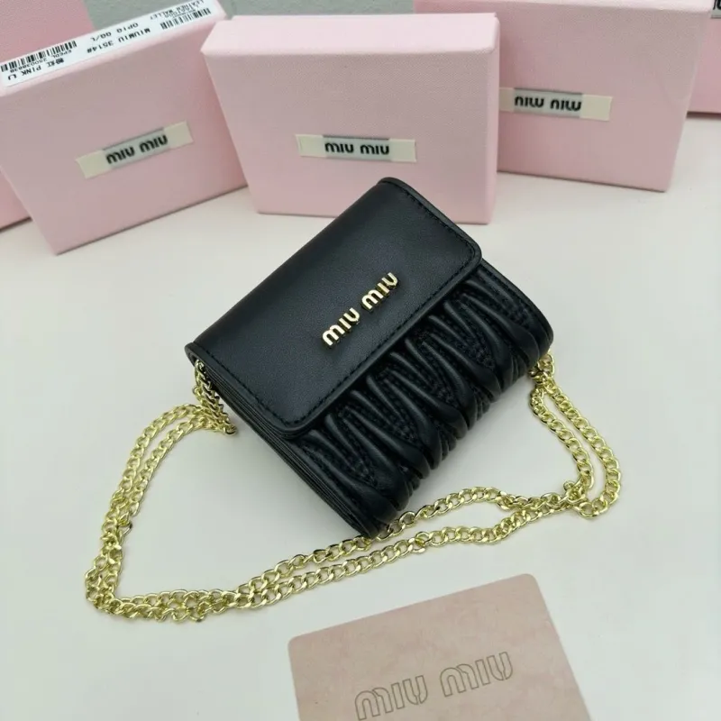 Alternative view of Miu Miu Black Chain Wallet Bag