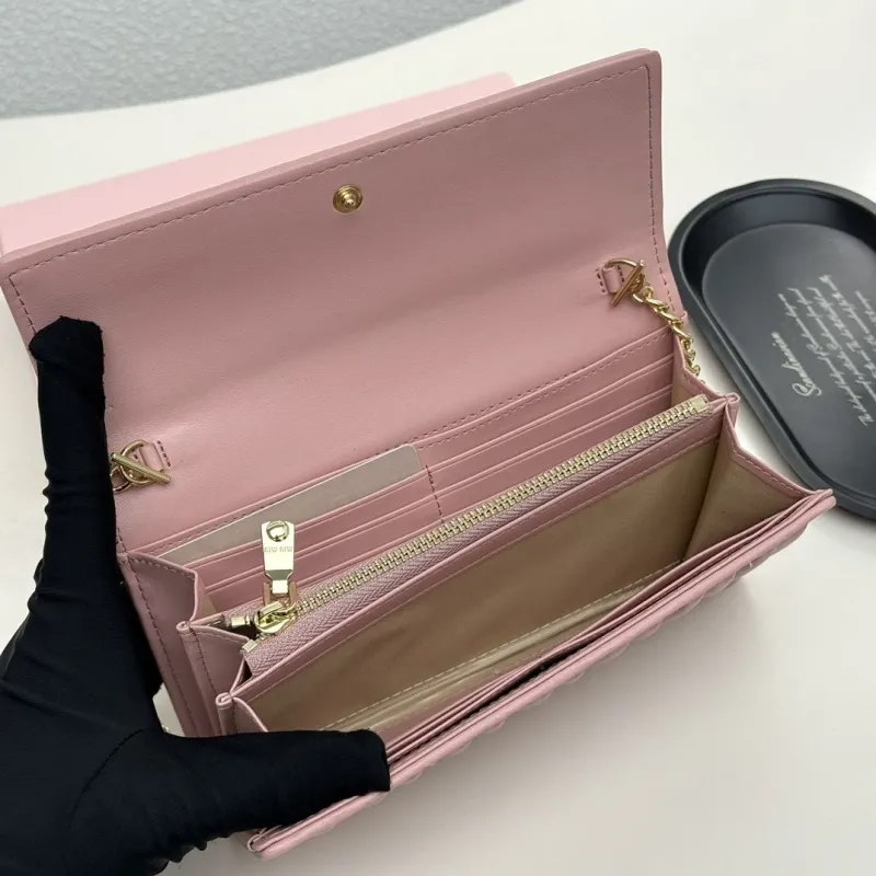 Miu Miu Pink Chain Wallet Bag - Image 8