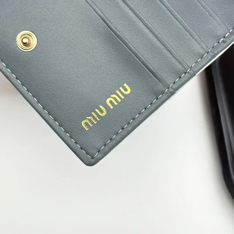 MIU MIU Blue Leather Wallet - Image 9