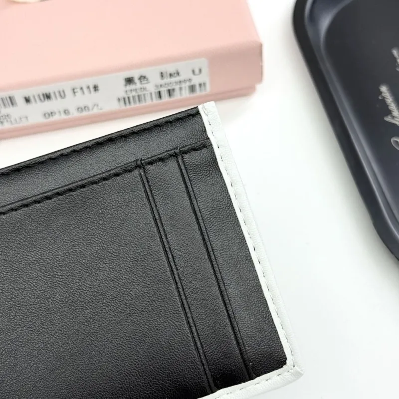 MIU MIU Black Leather Card Holder - Image 5