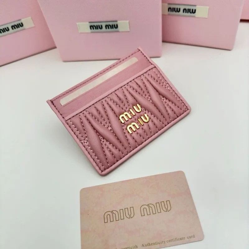Alternative view of Miu Miu Pink Card Holder Wallet 68
