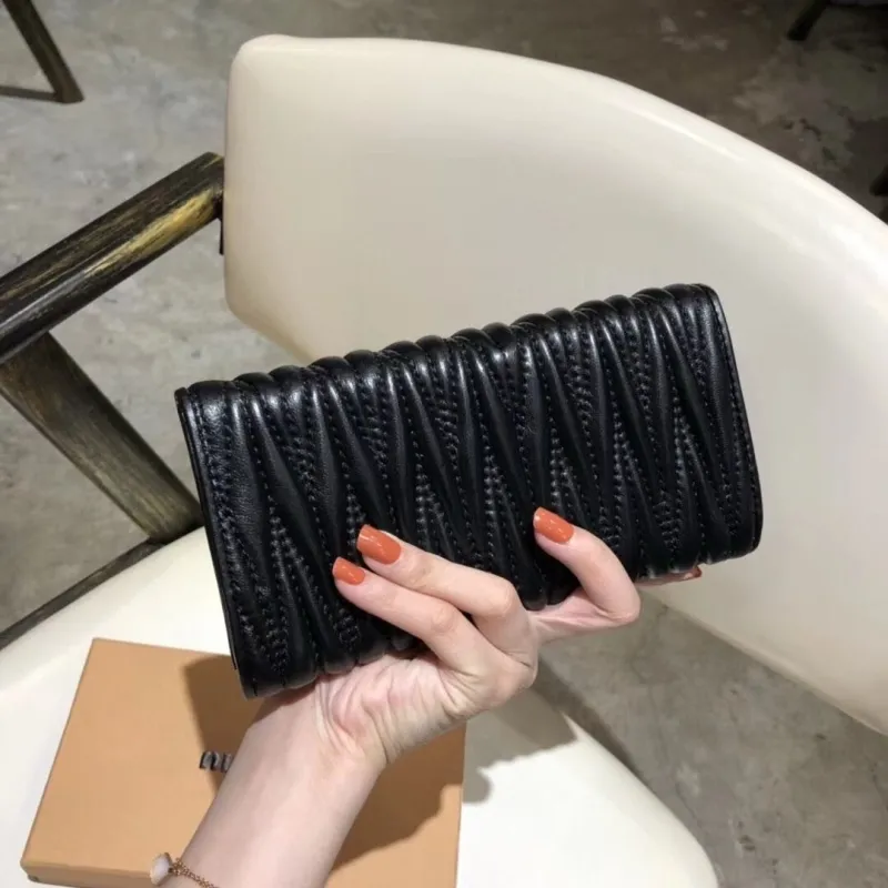 Alternative view of Miu Miu Black Matelasse Long Wallet