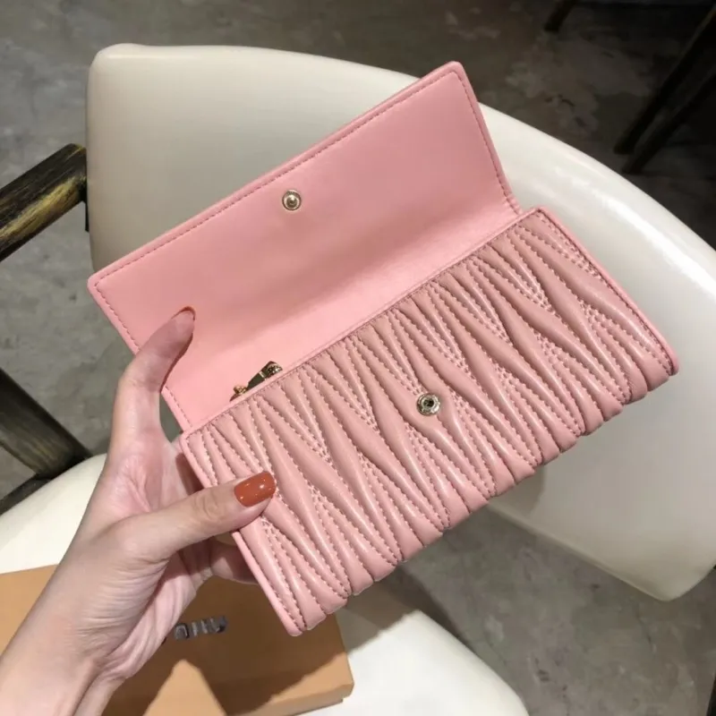 Miu Miu Pink Quilted Long Wallet - Image 7