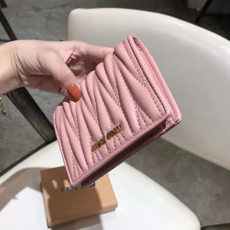 Miu Miu Pink Compact Wallet - Image 3