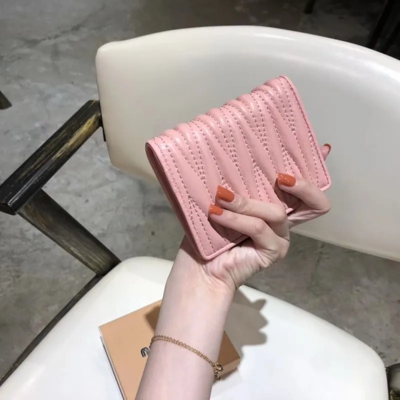 Miu Miu Pink Compact Wallet - Image 5