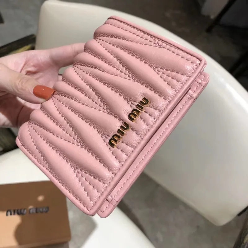 Miu Miu Pink Compact Wallet - Image 9