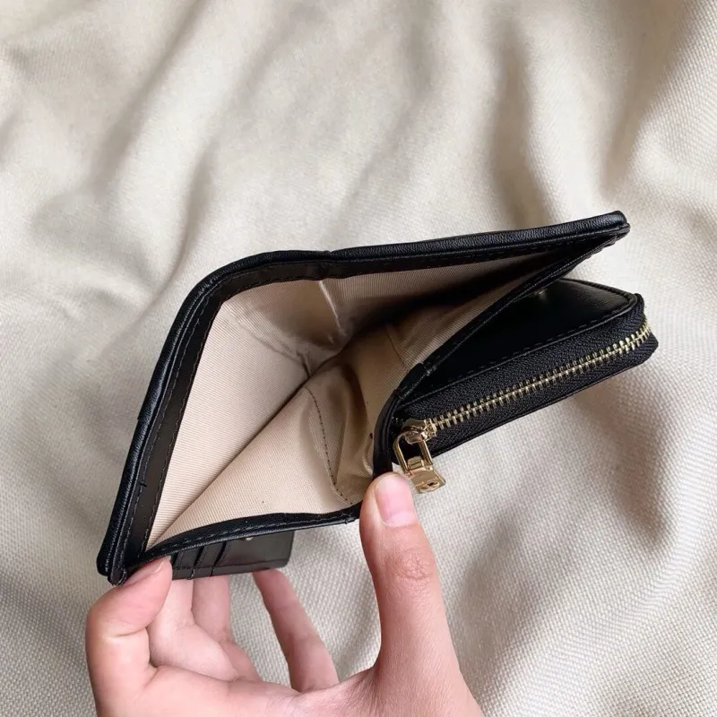 MIU MIU Black Matelassé Compact Wallet - Image 8