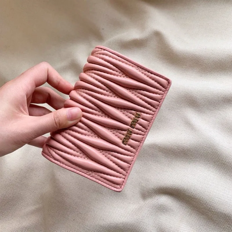 Alternative view of Miu Miu Pink Compact Leather Wallet