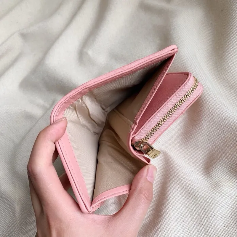 Miu Miu Pink Compact Leather Wallet - Image 6