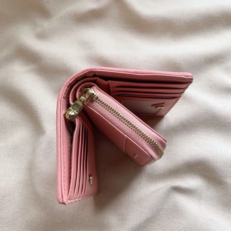 Miu Miu Pink Compact Leather Wallet - Image 9