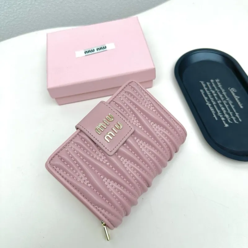 Alternative view of Miu Miu Pink Quilted Wallet