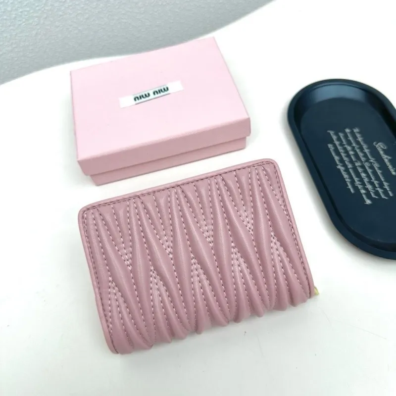 Miu Miu Pink Quilted Wallet - Image 3