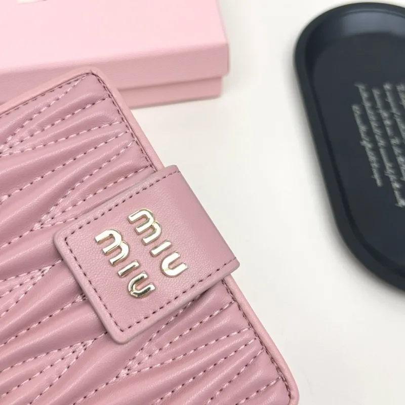 Miu Miu Pink Quilted Wallet - Image 5