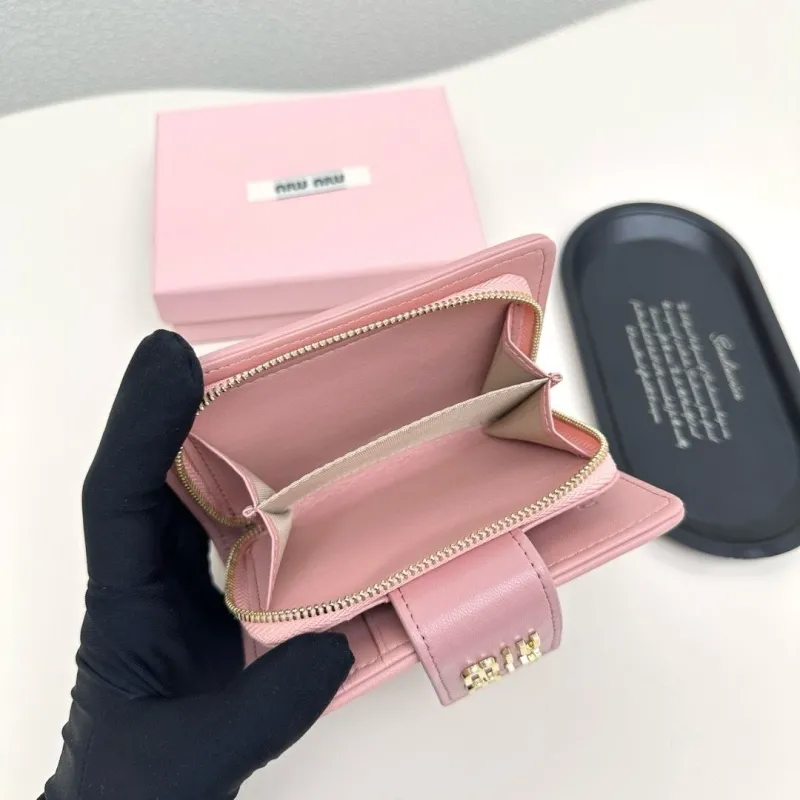 Miu Miu Pink Quilted Wallet - Image 9