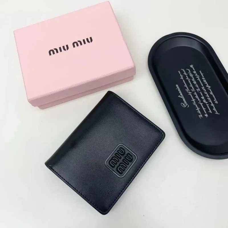 Miu Miu Black Leather Wallet 89