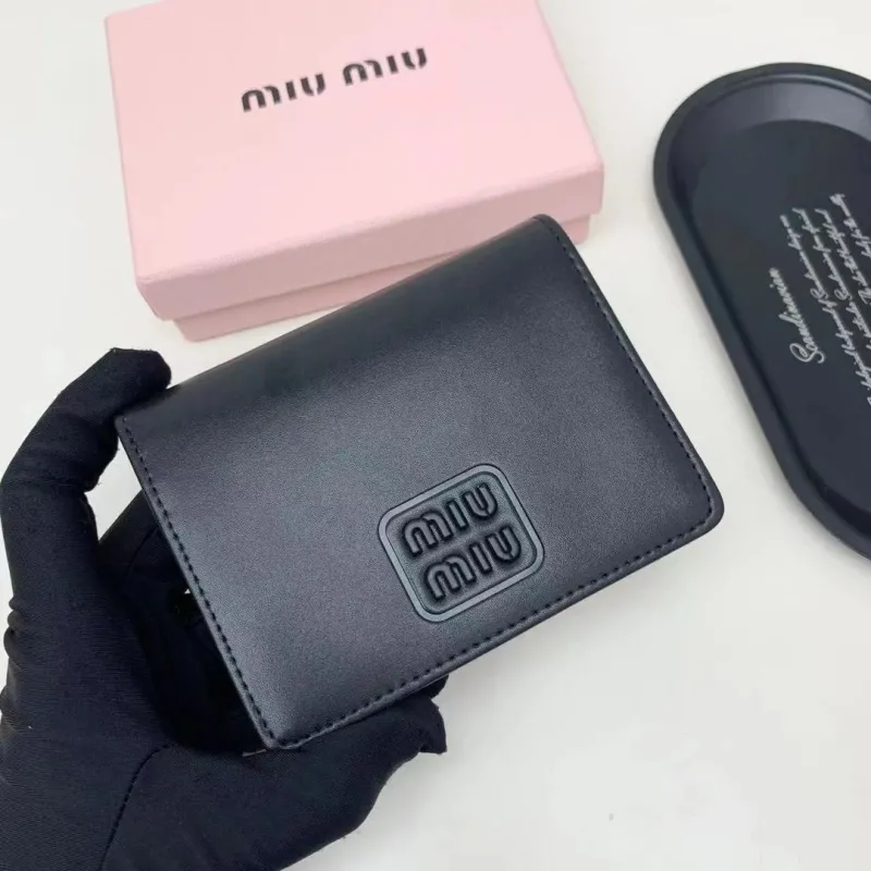 Miu Miu Black Leather Wallet 89 - Image 3