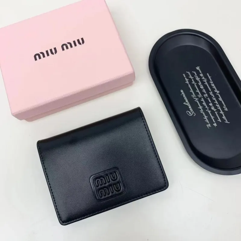 Miu Miu Black Leather Wallet 89 - Image 5