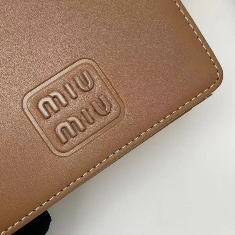 Miu Miu Brown Leather Bifold Wallet - Image 4