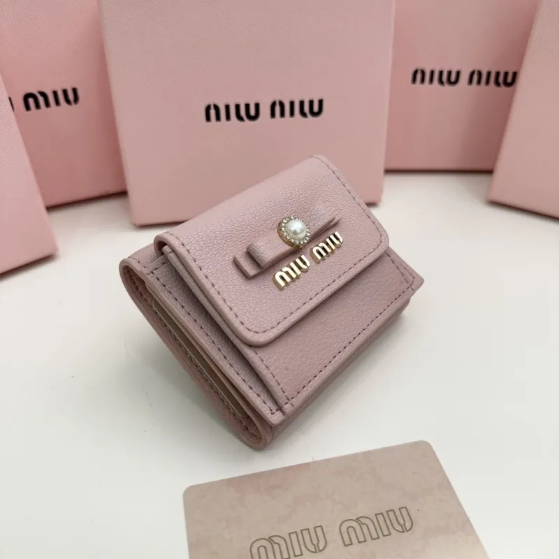 Alternative view of Miu Miu Pink Small Leather Wallet