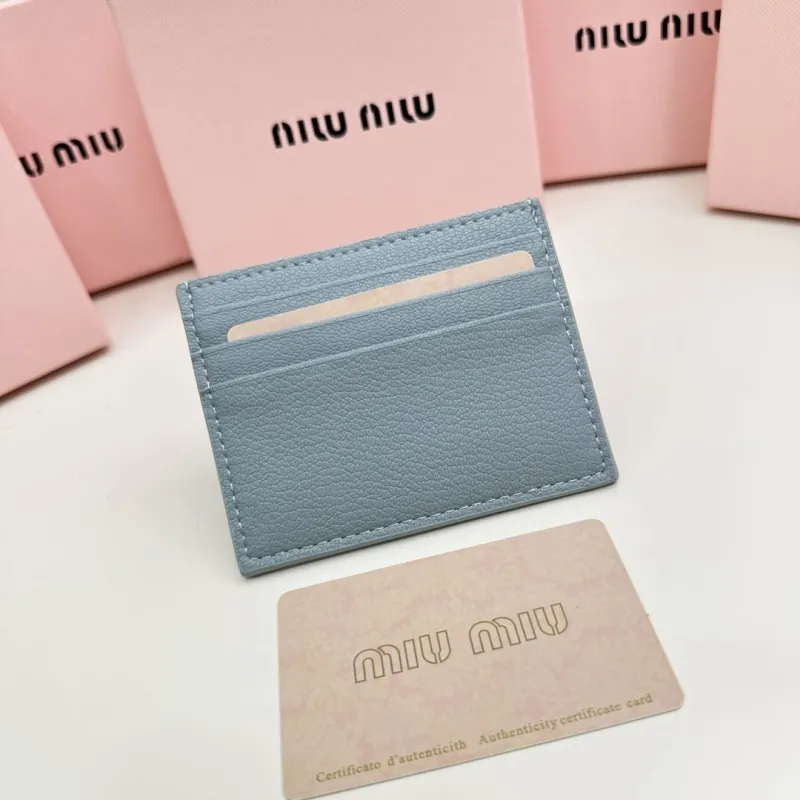MIU MIU Light Blue Card Holder - Image 3