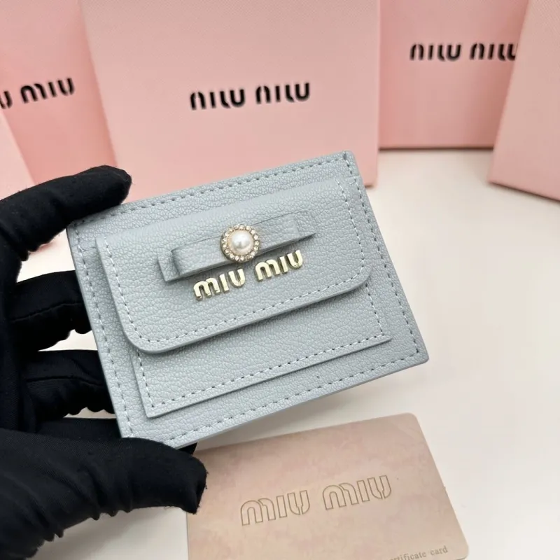 MIU MIU Light Blue Card Holder - Image 4