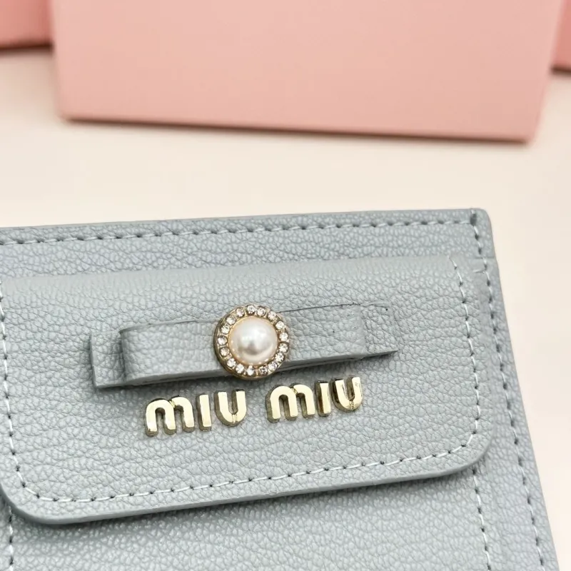 MIU MIU Light Blue Card Holder - Image 5