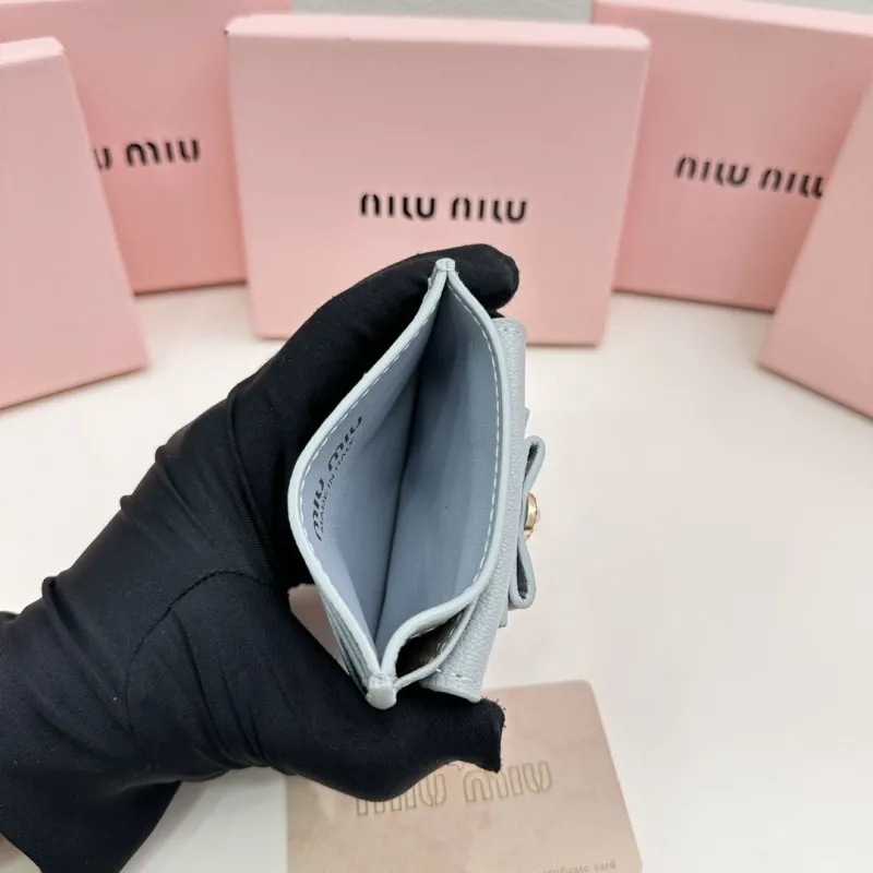 MIU MIU Light Blue Card Holder - Image 6