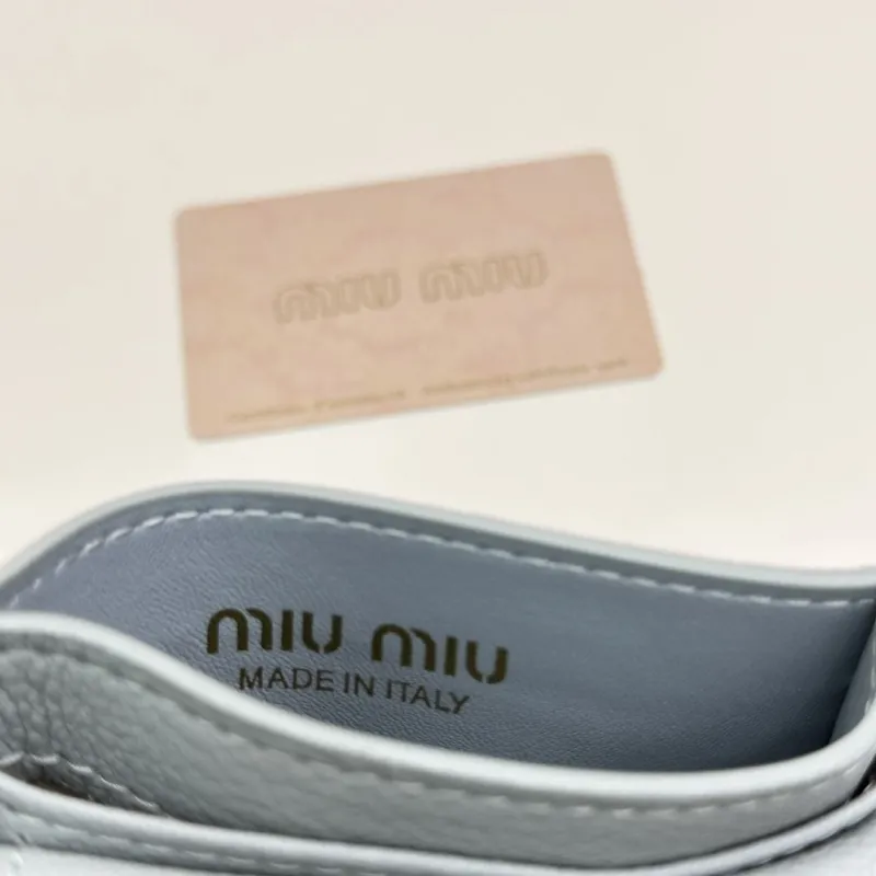 MIU MIU Light Blue Card Holder - Image 7