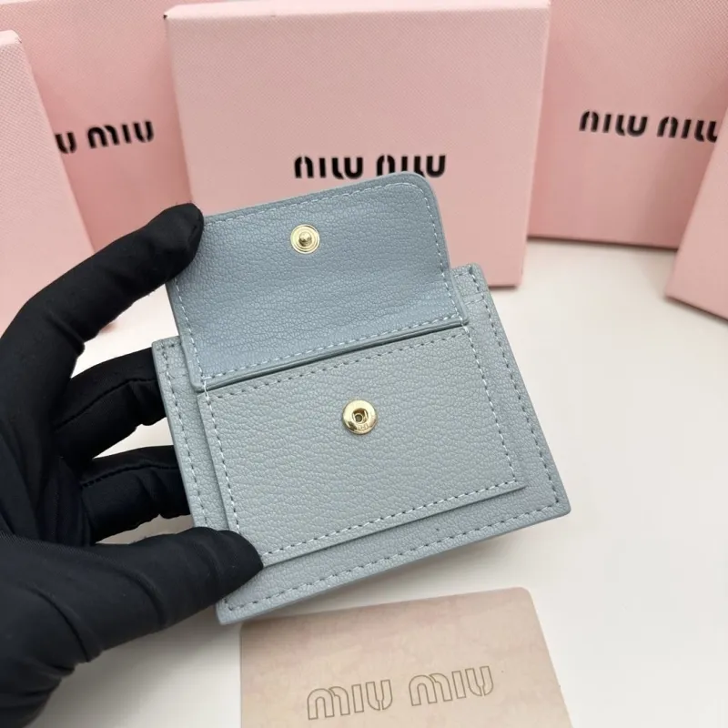 MIU MIU Light Blue Card Holder - Image 8