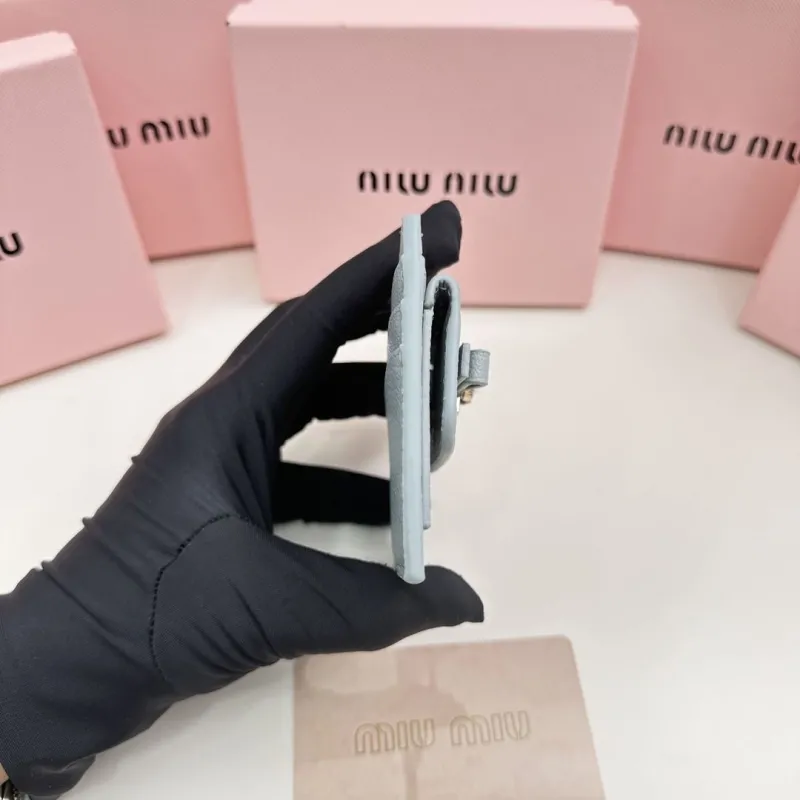 MIU MIU Light Blue Card Holder - Image 9