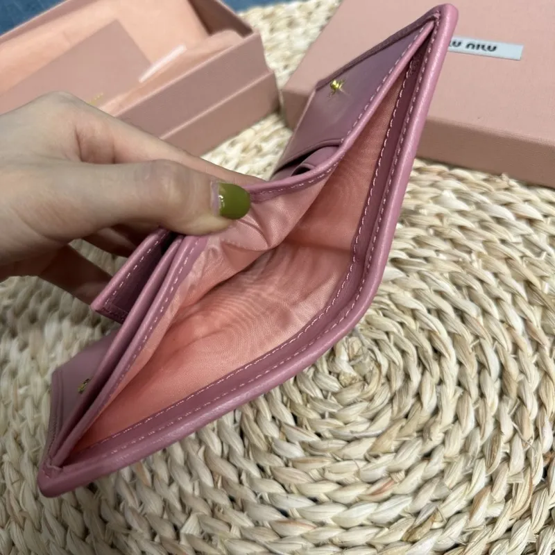 MIU MIU Pink Quilted Leather Wallet - Image 8