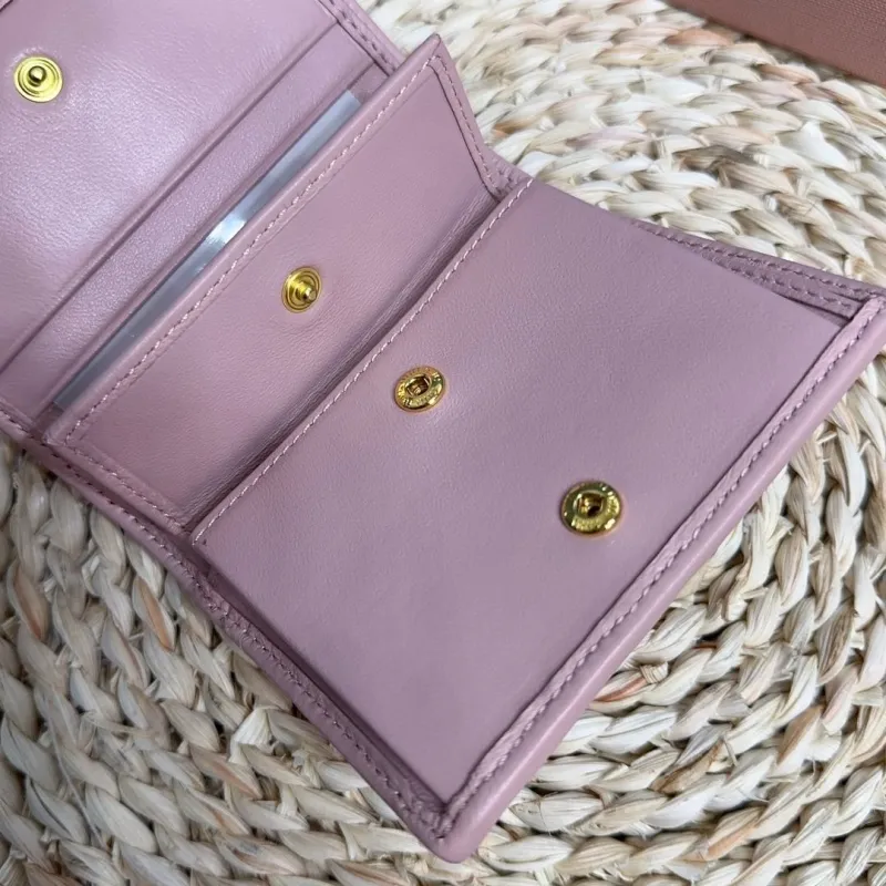 MIU MIU Pink Quilted Leather Wallet - Image 8