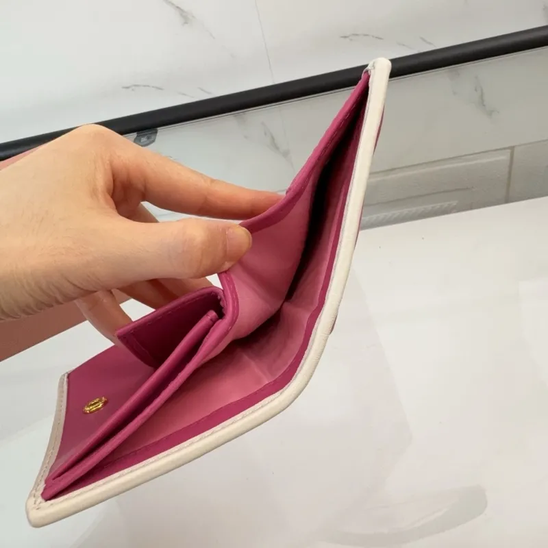 Miu Miu Pink Quilted Leather Wallet SKU 116 - Image 6