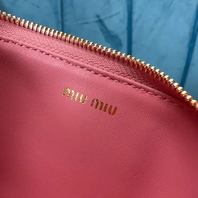 Miu Miu Pink Zip Card Holder - Image 8