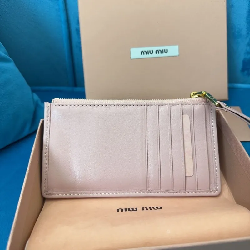 Alternative view of Miu Miu Pink Quilted Zipper Wallet