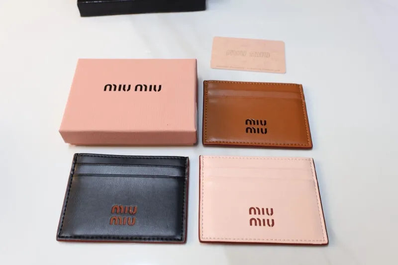 Miu Miu Leather Card Holder Wallet
