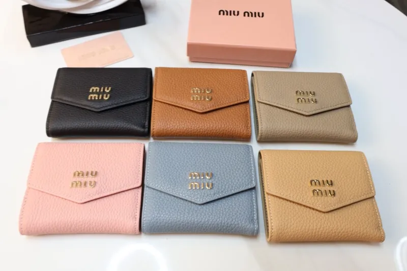 MIU MIU Women's Leather Compact Wallet