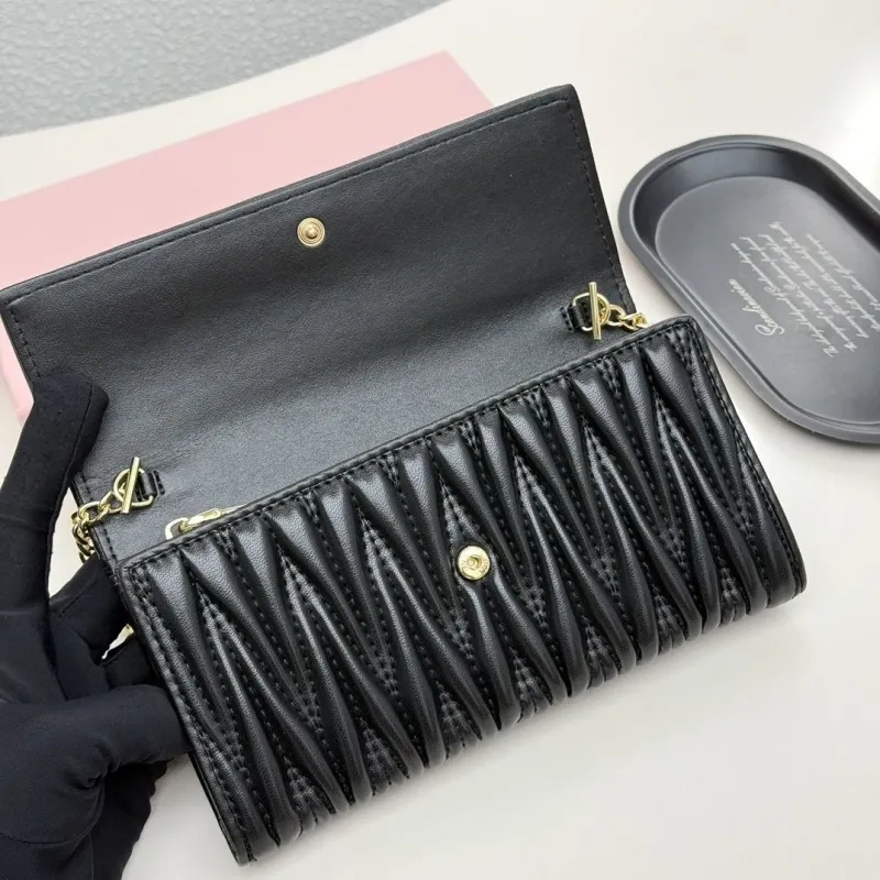 Miu Miu Black Chain Wallet Bag 136 - Image 7