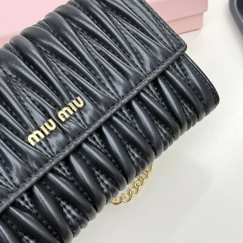 Miu Miu Black Chain Wallet Bag - Image 6
